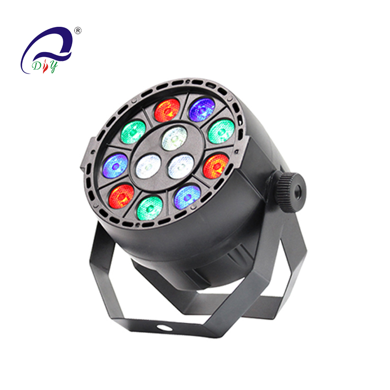 PL99 12PCS Mini LED Par Light Plastic Body for Disco